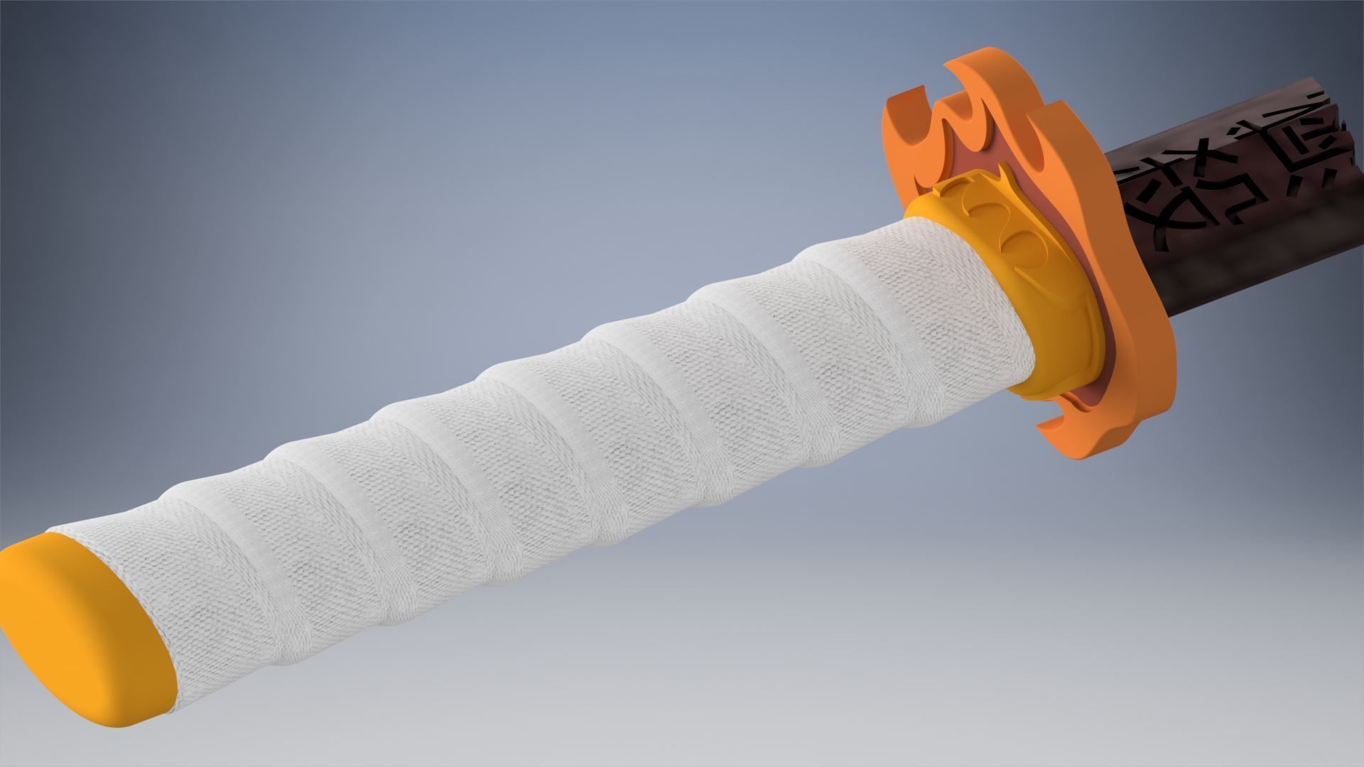 KIMETSU NO YAIBA RENGOKU BROKEN SWORD DEMON SLAYER 3D print model_3