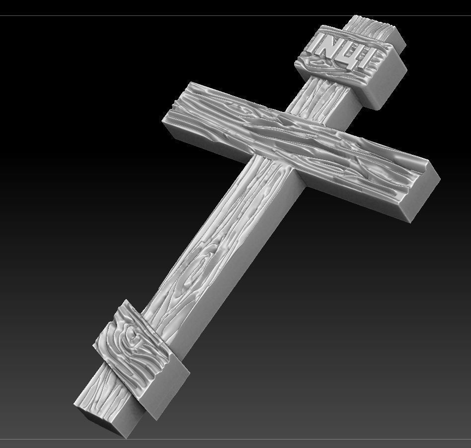 Tree cross 3D print model_1