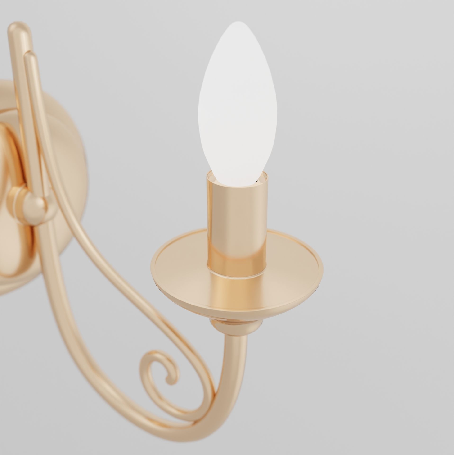 Rustic wall lamp 3D model_8