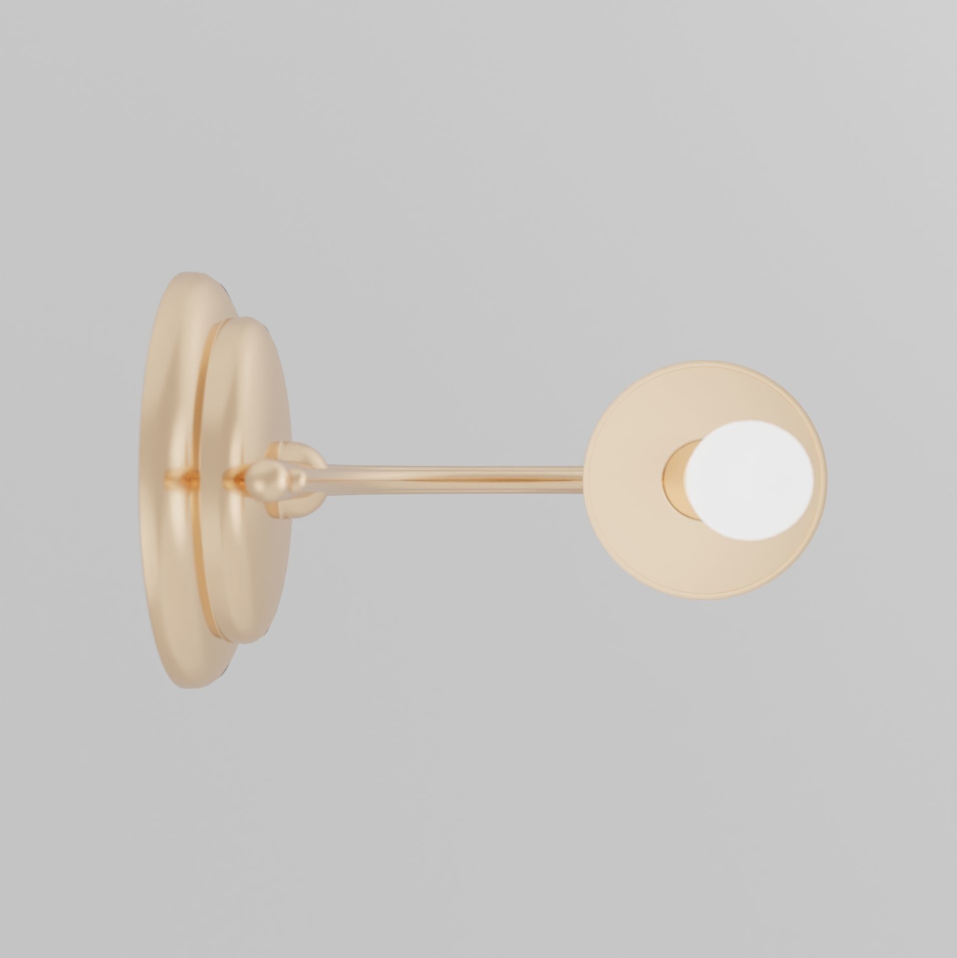 Rustic wall lamp 3D model_7