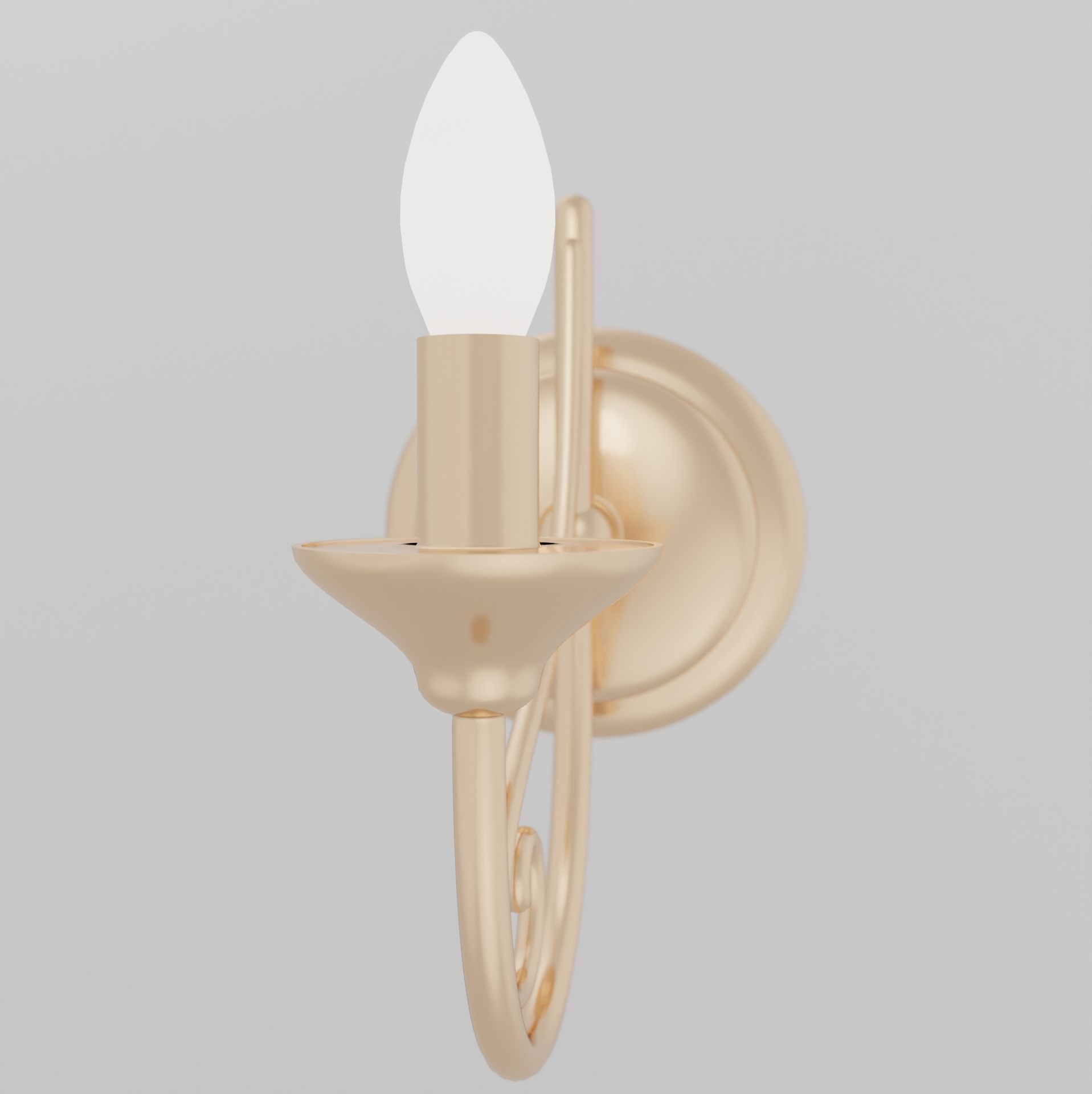 Rustic wall lamp 3D model_9
