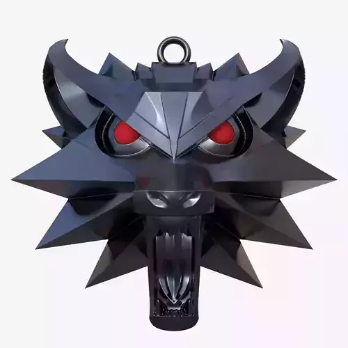 witcher necklace 3D print model