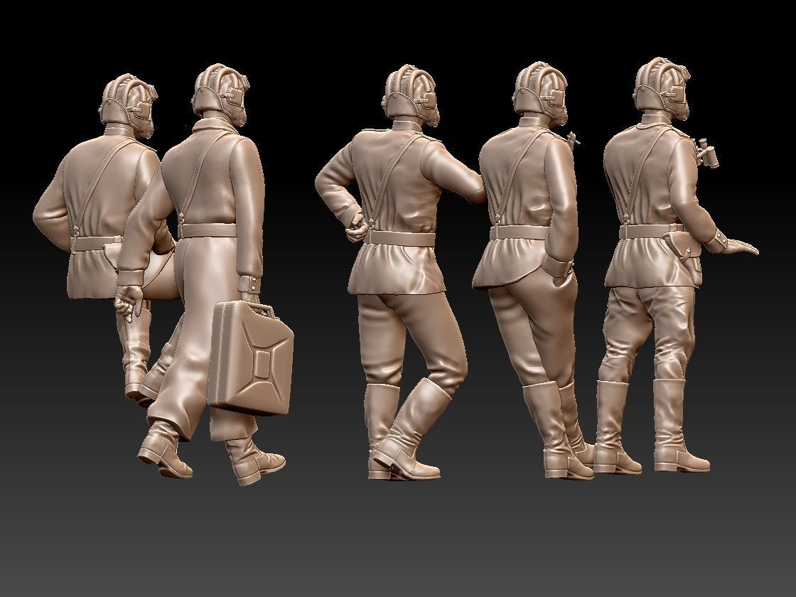 Tank Crew WW2 Russia 3D print model_47