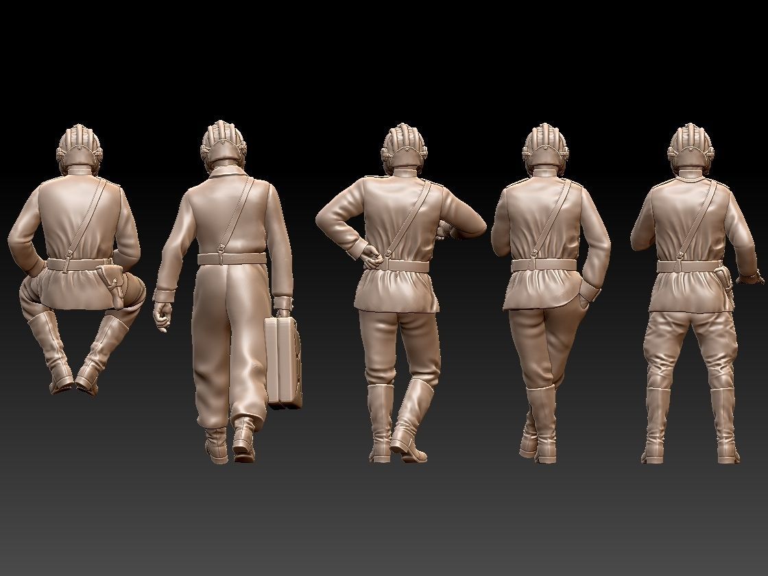Tank Crew WW2 Russia 3D print model_3