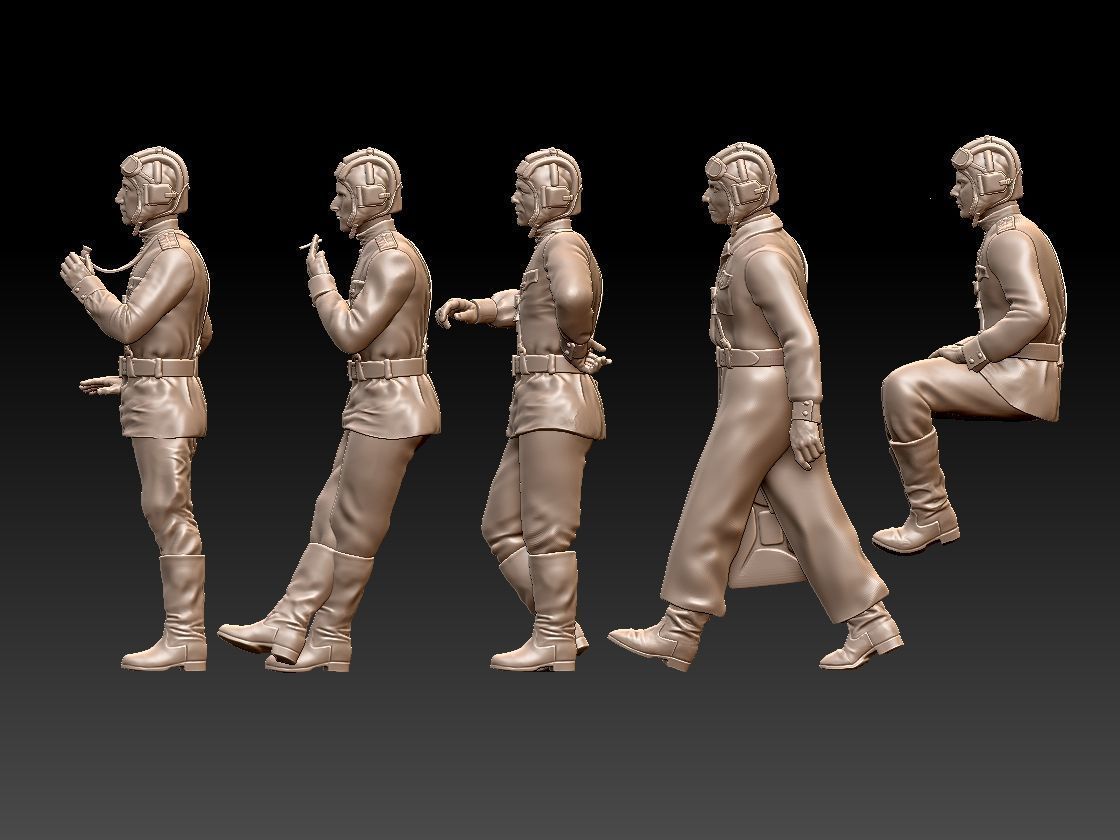 Tank Crew WW2 Russia 3D print model_22