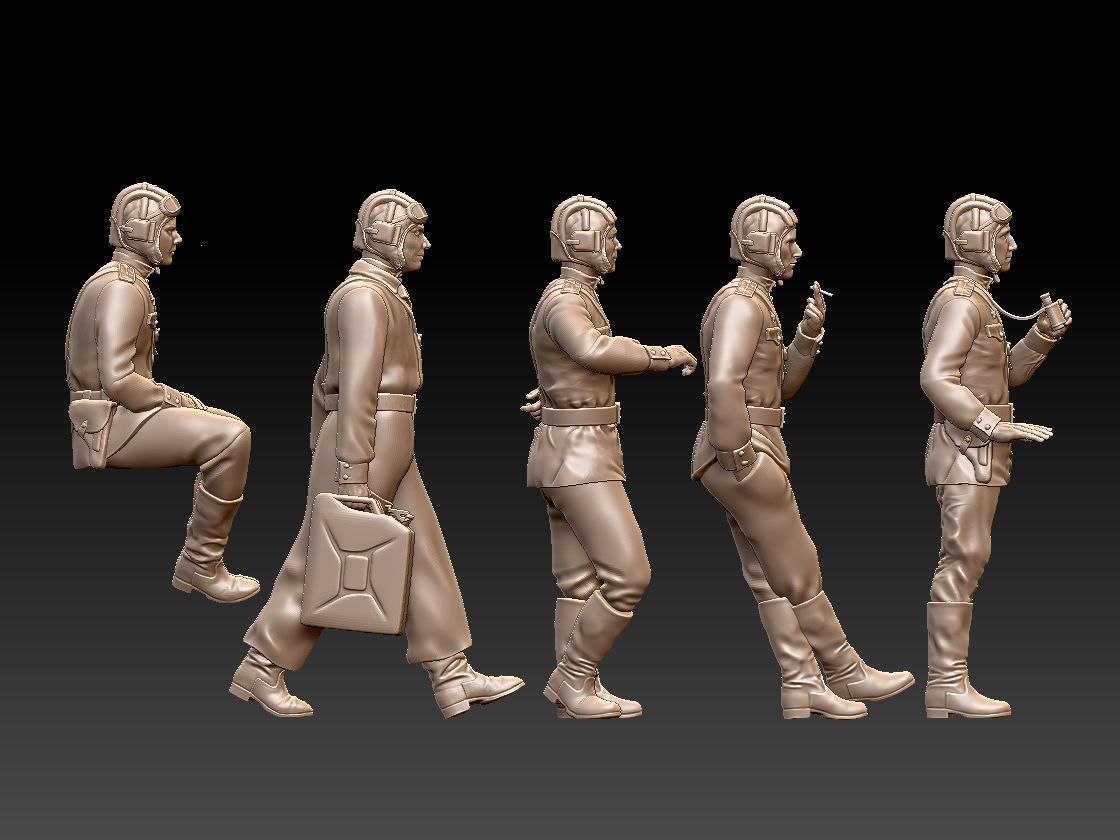 Tank Crew WW2 Russia 3D print model_15