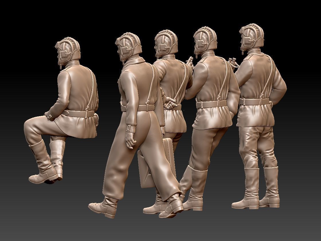 Tank Crew WW2 Russia 3D print model_11
