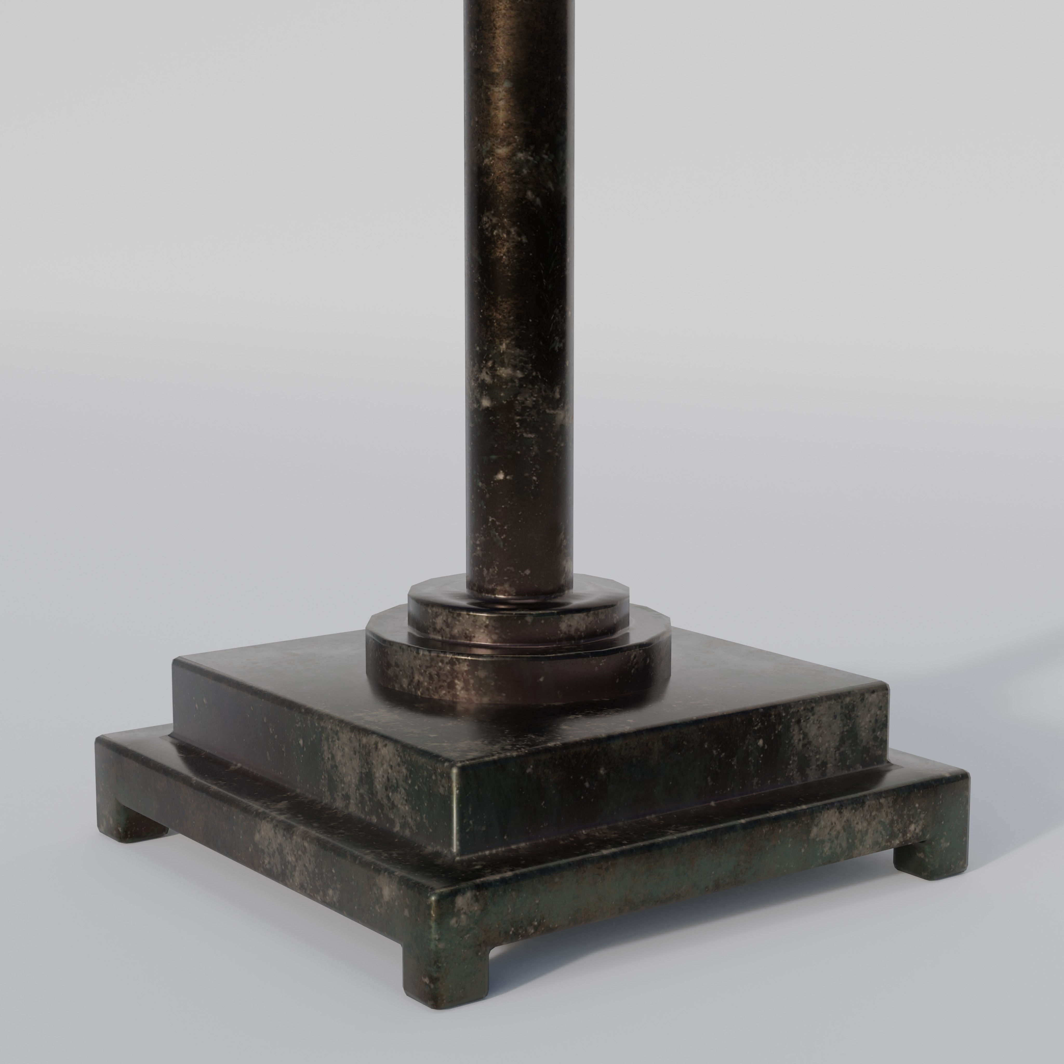 Roman Oil-lam Chandelier Low-poly 3D model_2