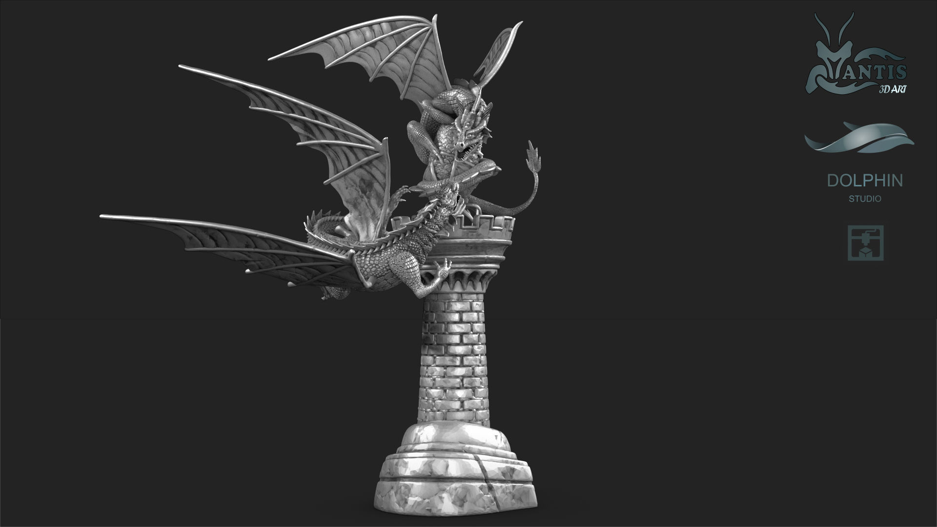 Dragon 02 3D print model_4