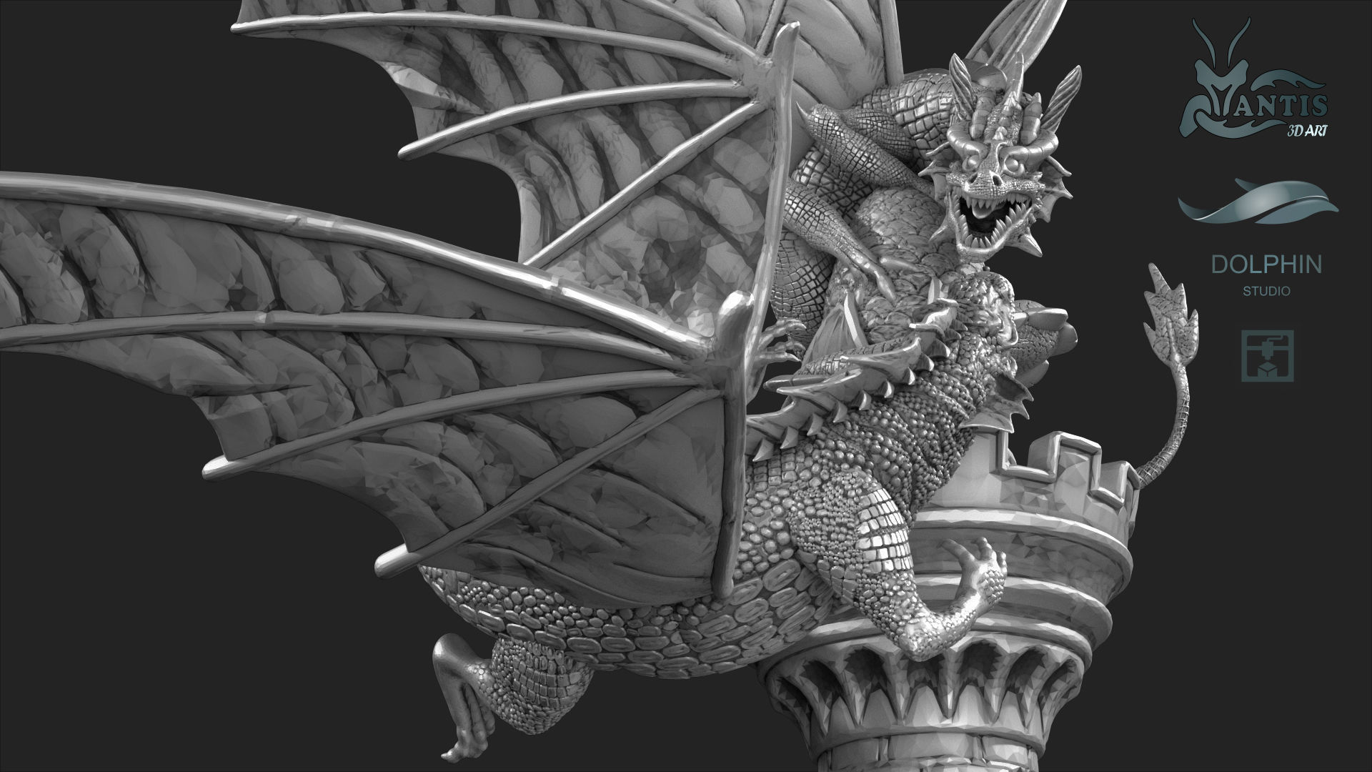 Dragon 02 3D print model_2