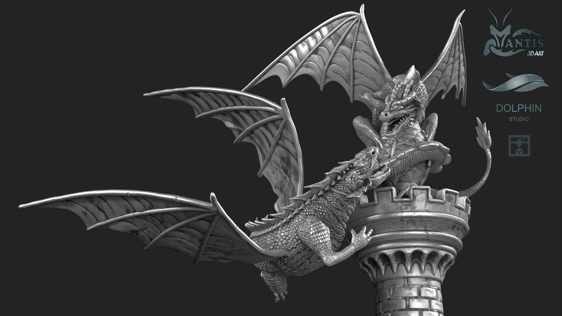 Dragon 02 3D print model_3