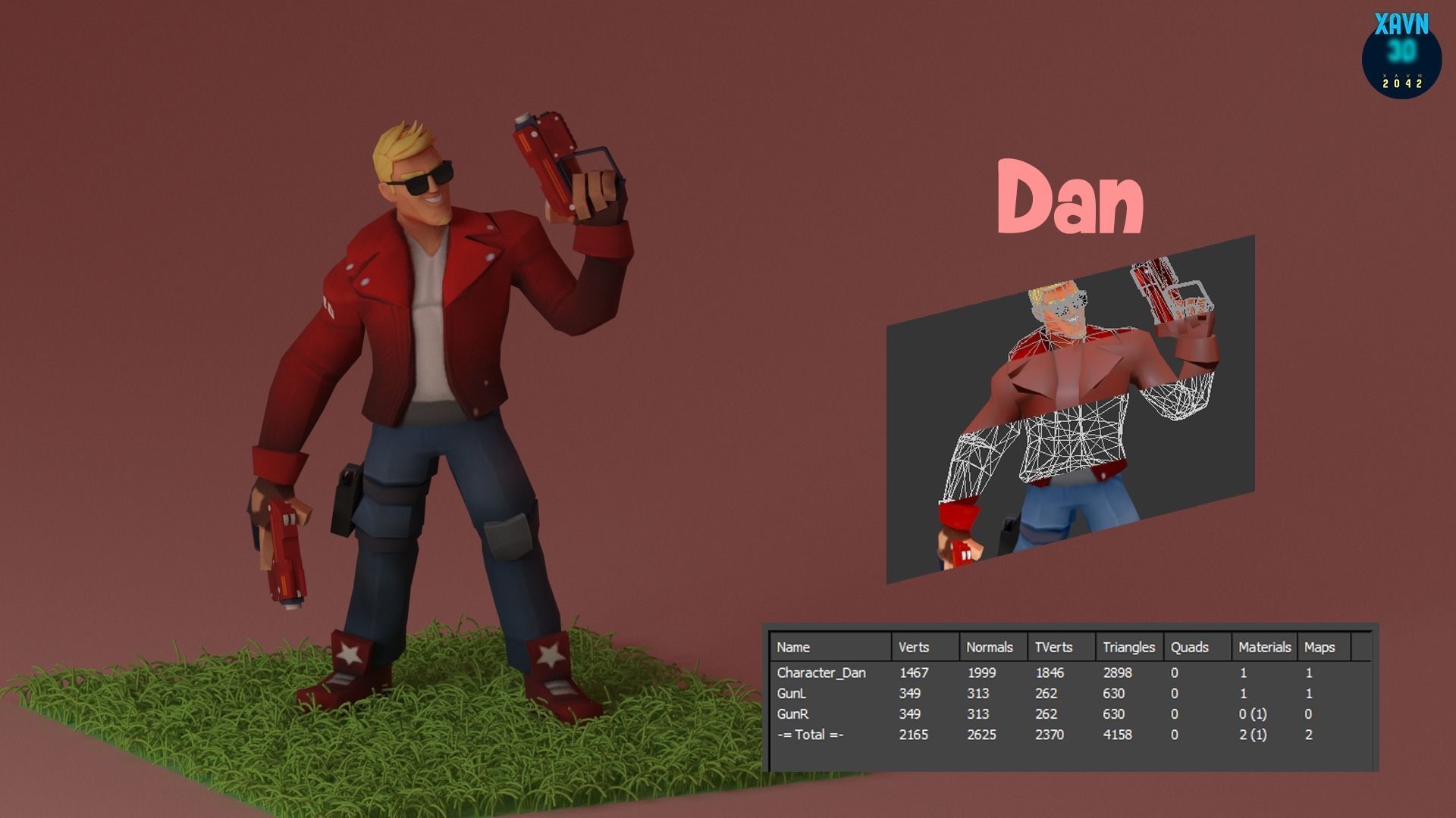 Frag Shooter Characters Low-poly 3D model_3