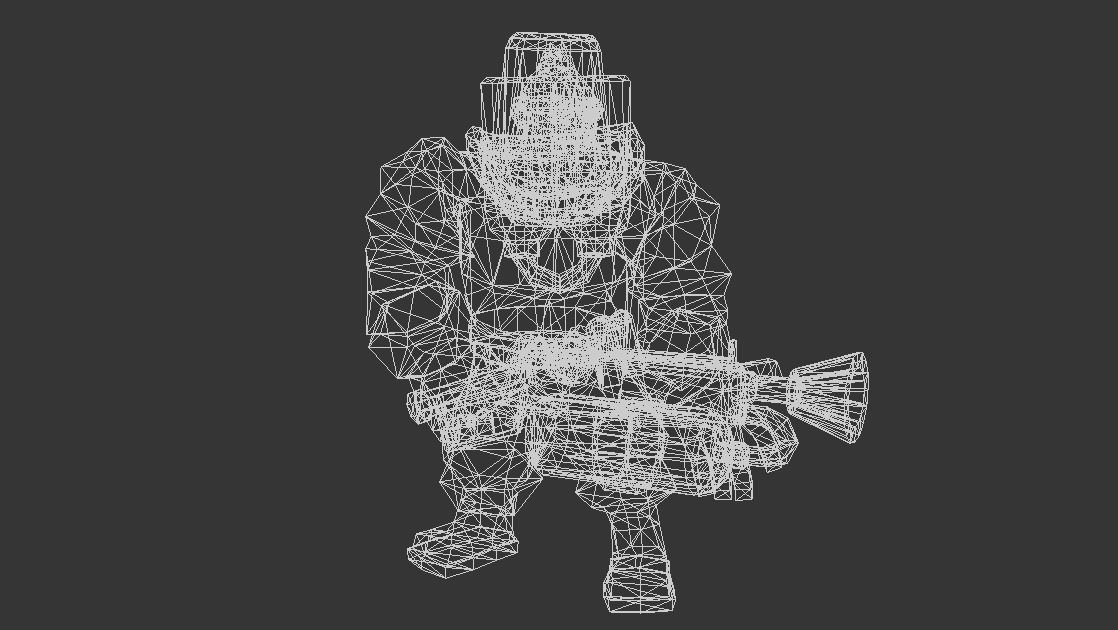 Frag Shooter Characters Low-poly 3D model_10