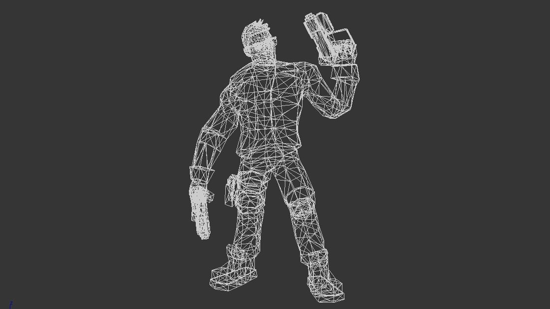 Frag Shooter Characters Low-poly 3D model_8