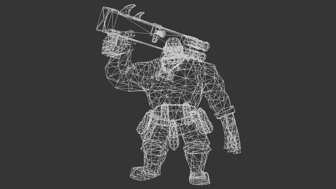 Frag Shooter Characters Low-poly 3D model_2