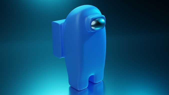 Character from the game among us 3D model
