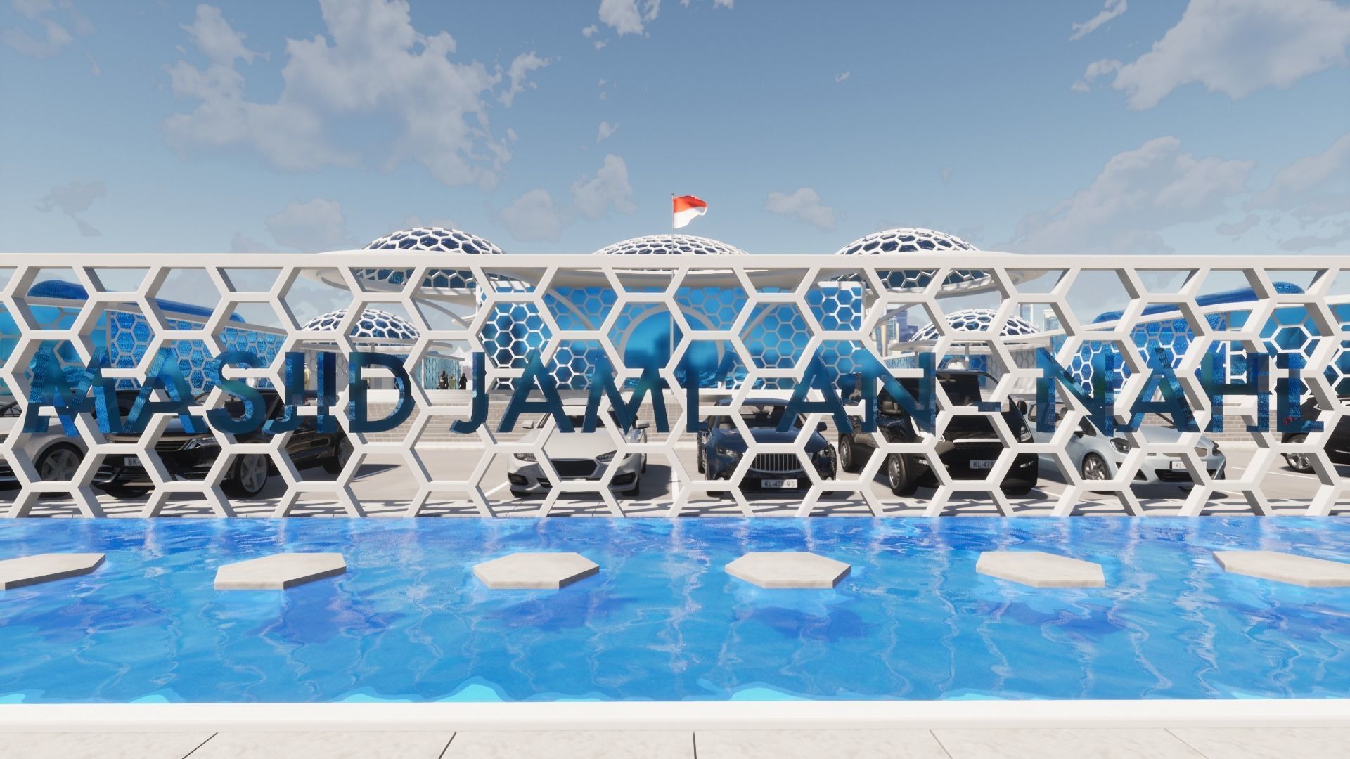 Futuristic Mosque 3D print model_6