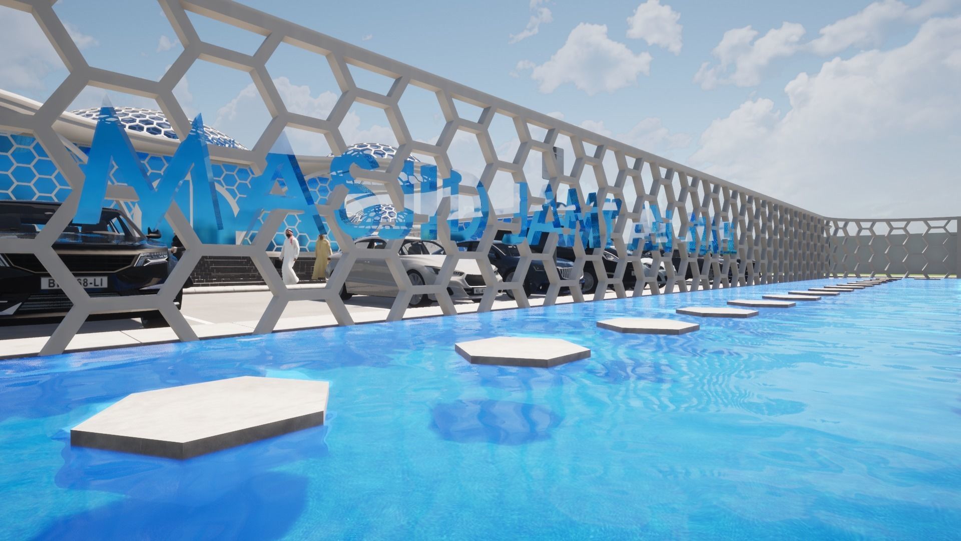 Futuristic Mosque 3D print model_3