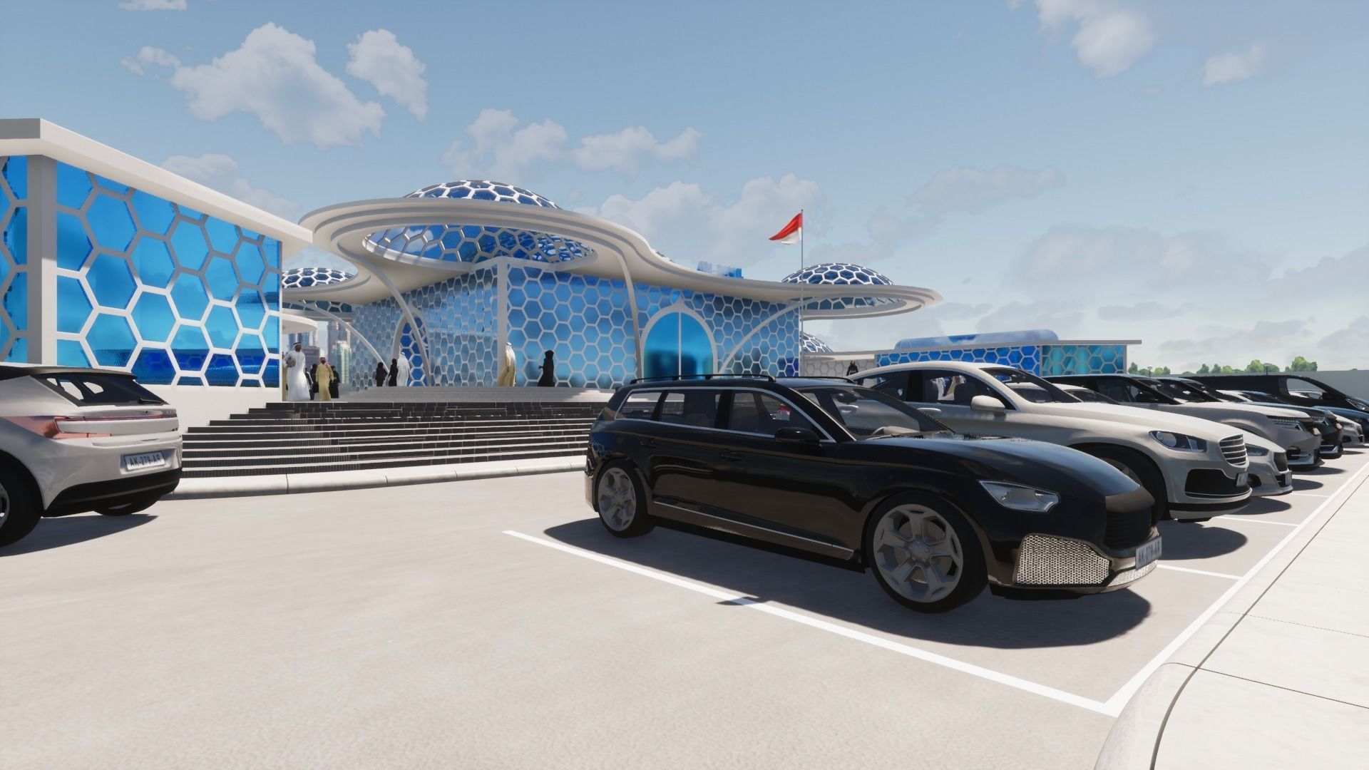 Futuristic Mosque 3D print model_5