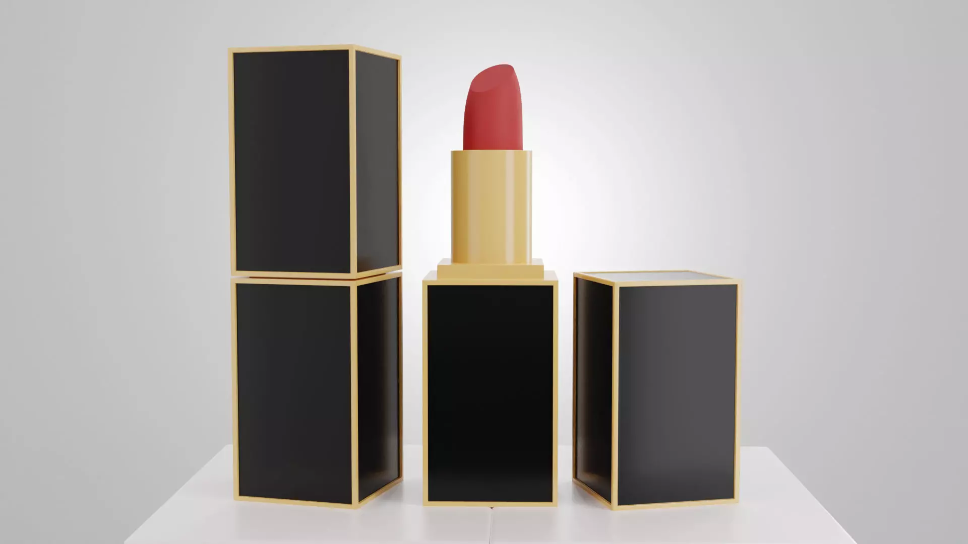 lipstick products cosmetics 3D model