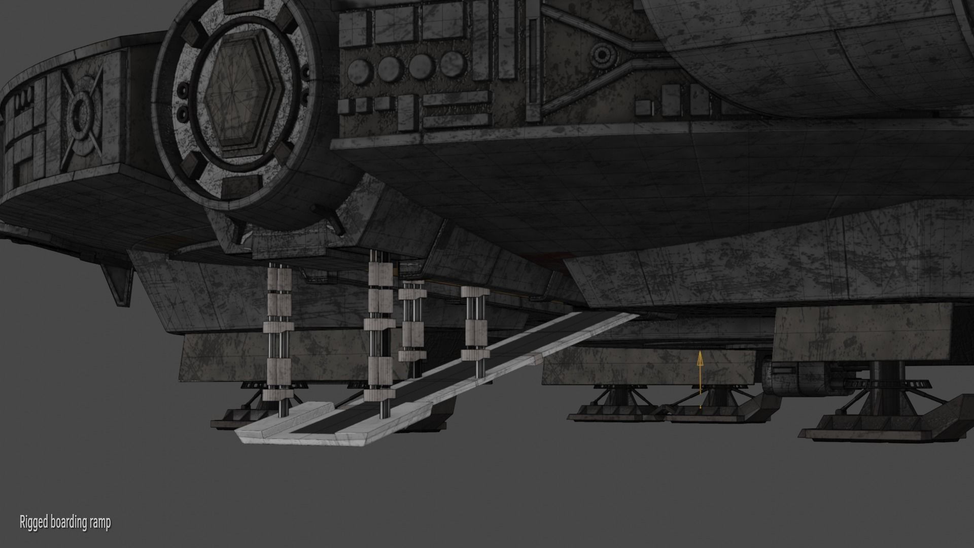 Millennium Falcon 3D model_9