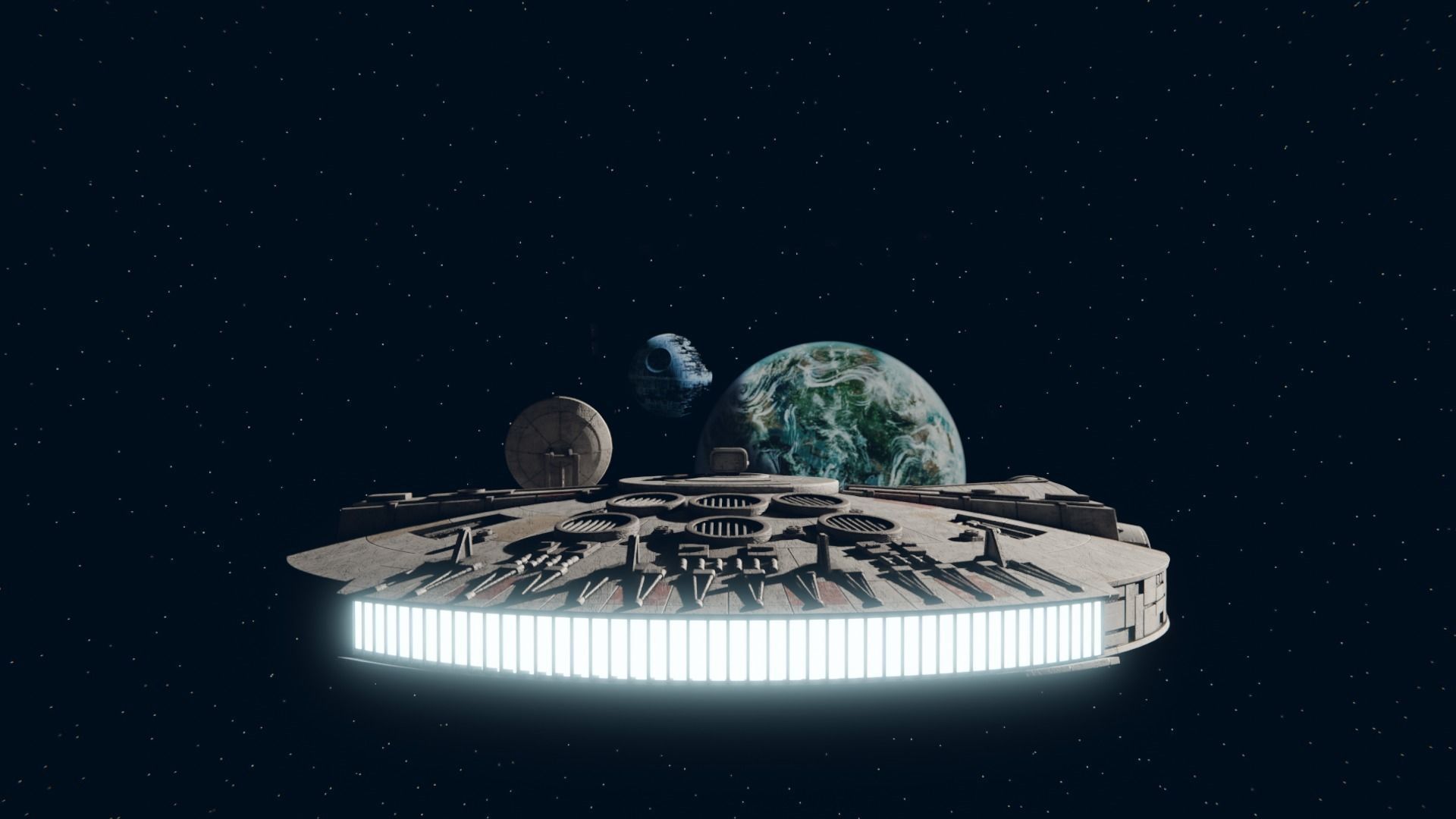 Millennium Falcon 3D model_4