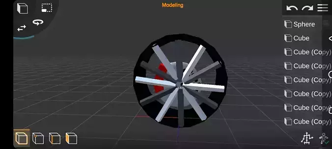 Rims for modification Low-poly 3D model