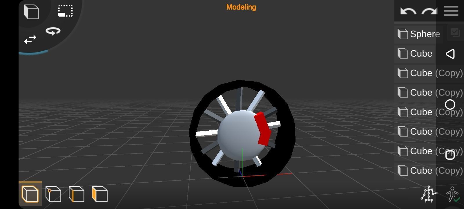 Rims for modification Low-poly 3D model_1