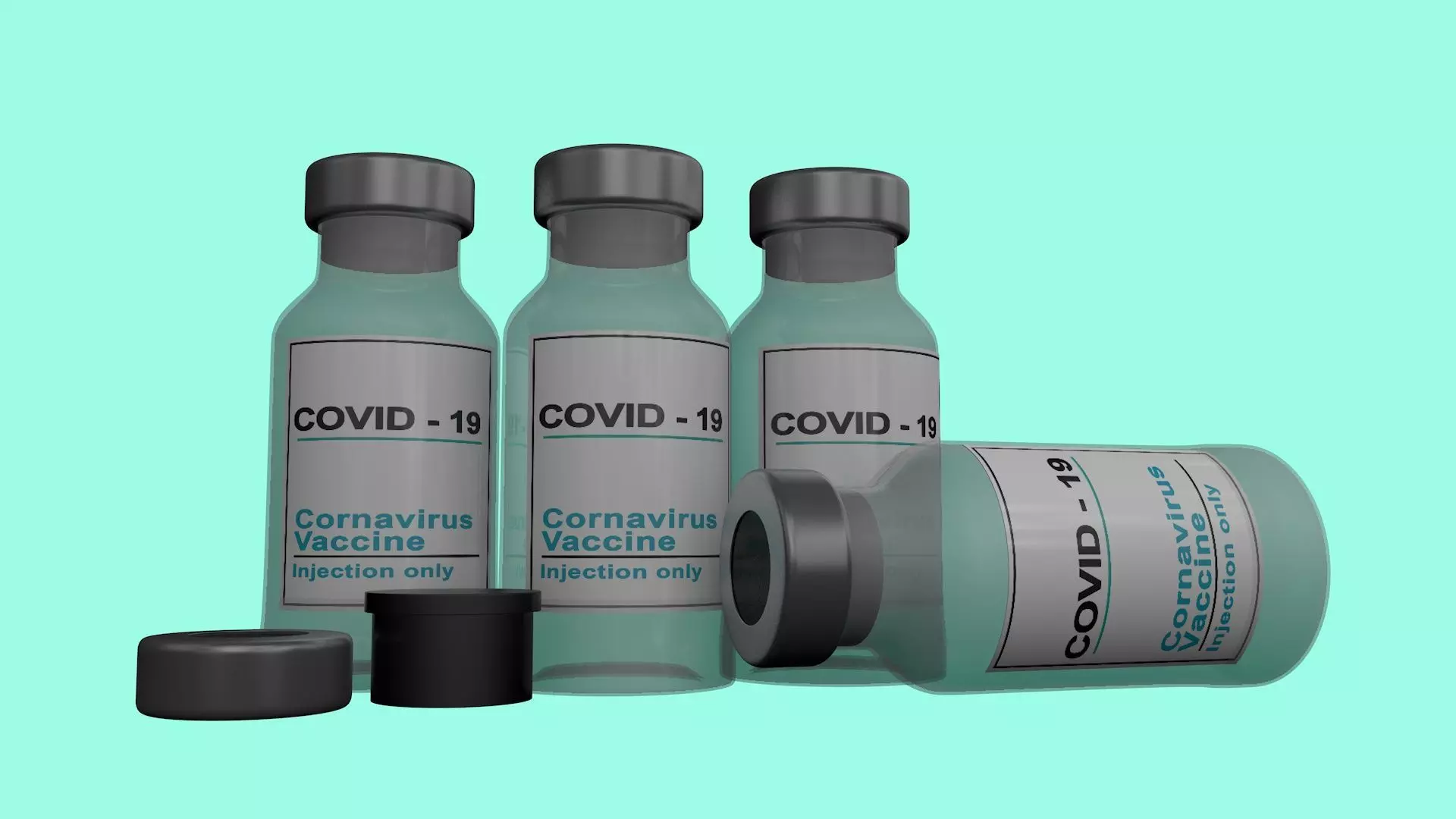 3D Vaccine Bottle 3D model