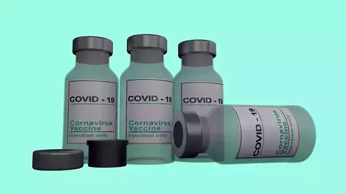 3D Vaccine Bottle