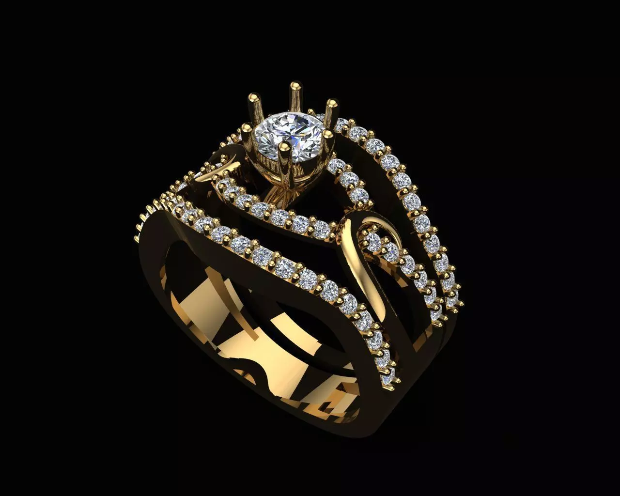 Jewelry ring 004 3D print model Free 3D print model Free 3D print model