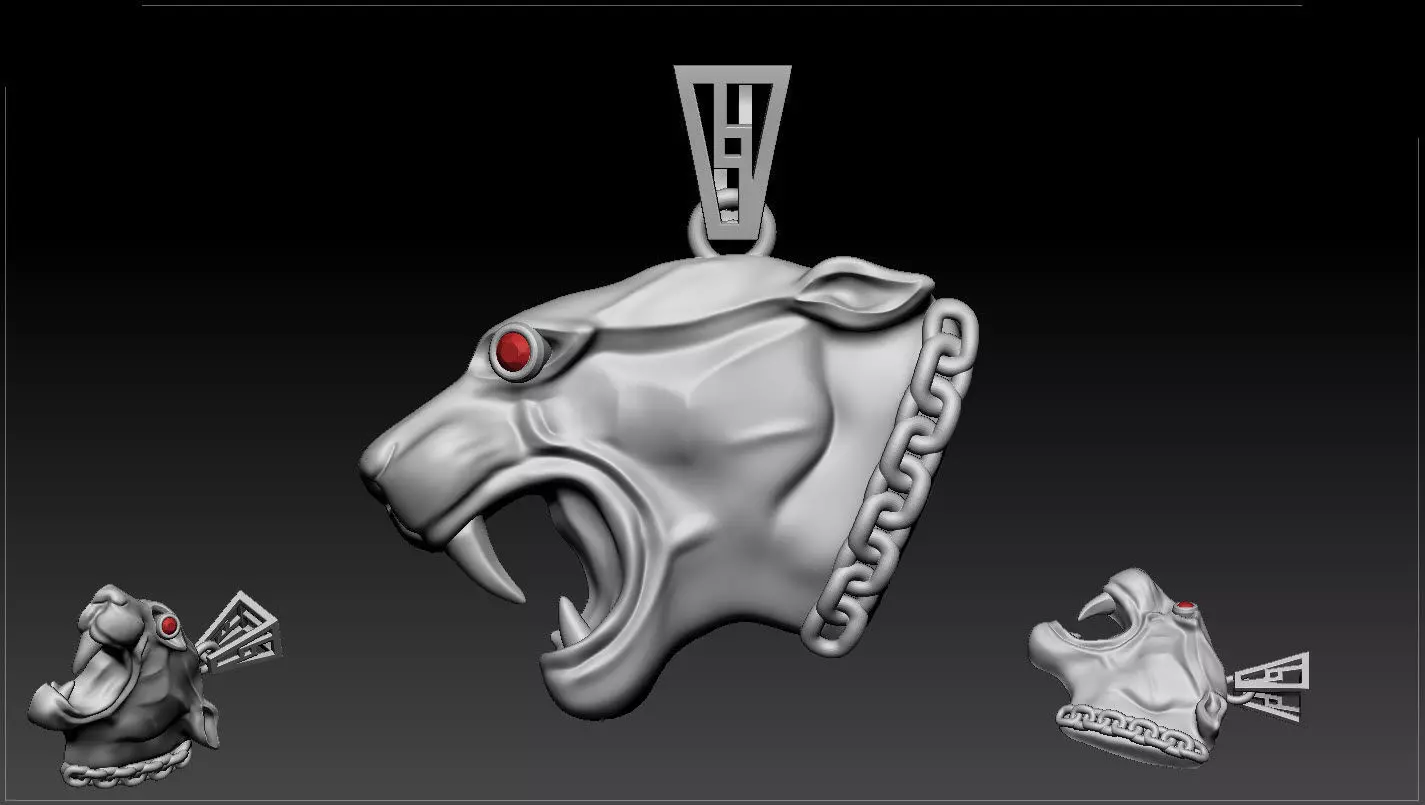 Panther Pendant 3D print model