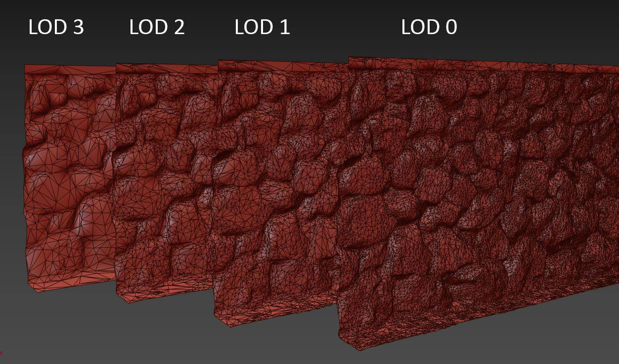 Wall Rock PBR  Low-poly 3D model_13