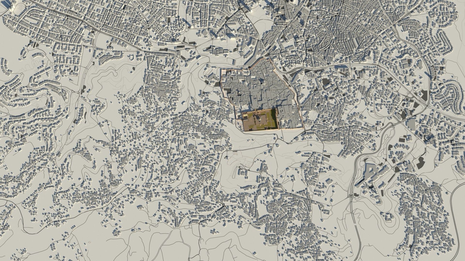 Al Aqsa Mosque Jerusalem  Low-poly 3D model_34