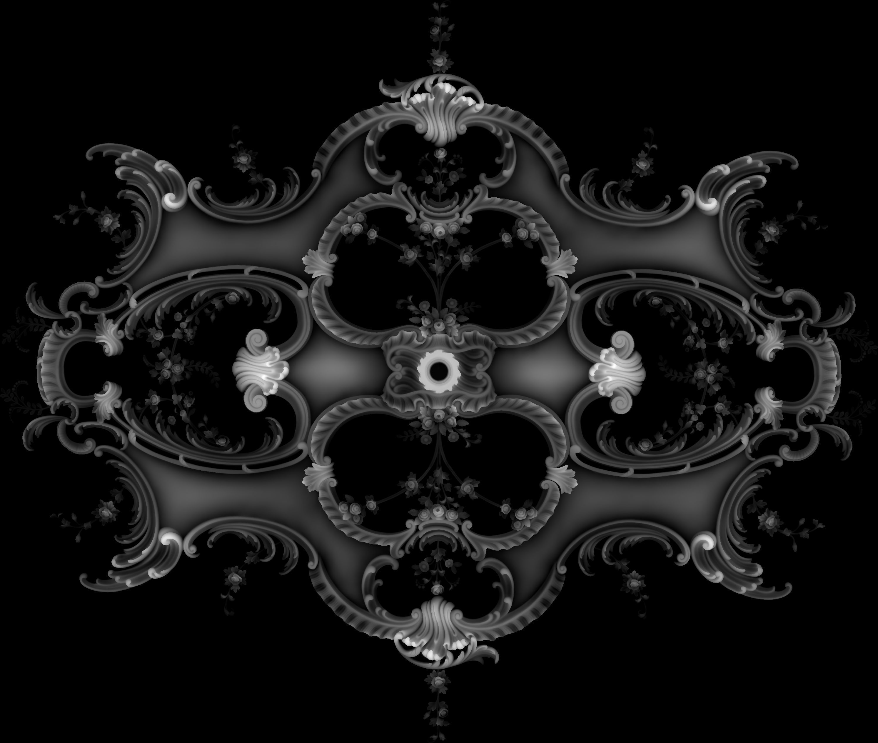 100 Ornament Alpha Brushes And Alphas  3D model_10