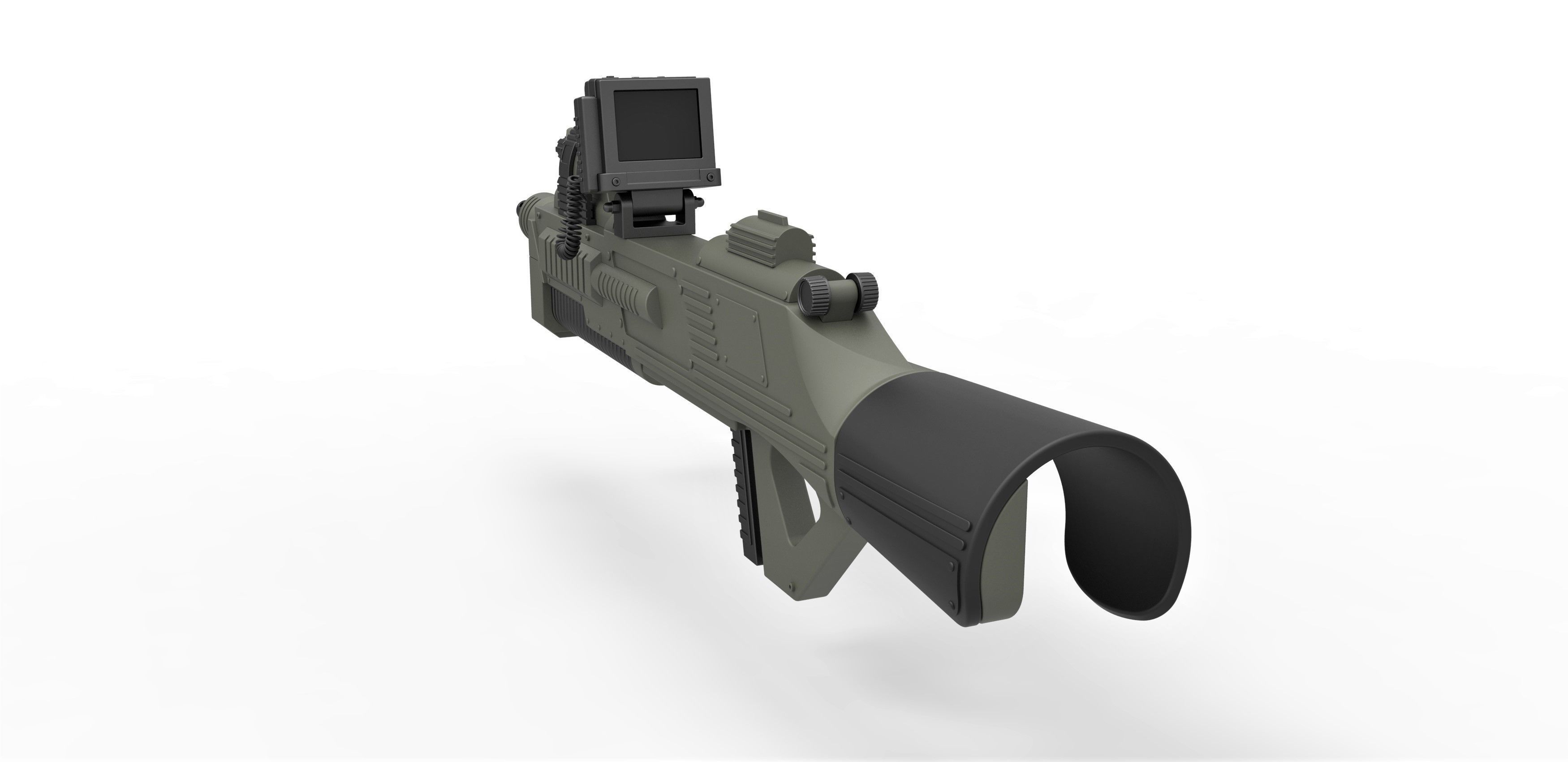 Rifle M-590 from Space Above and Beyond TV series 1995 3D model_10