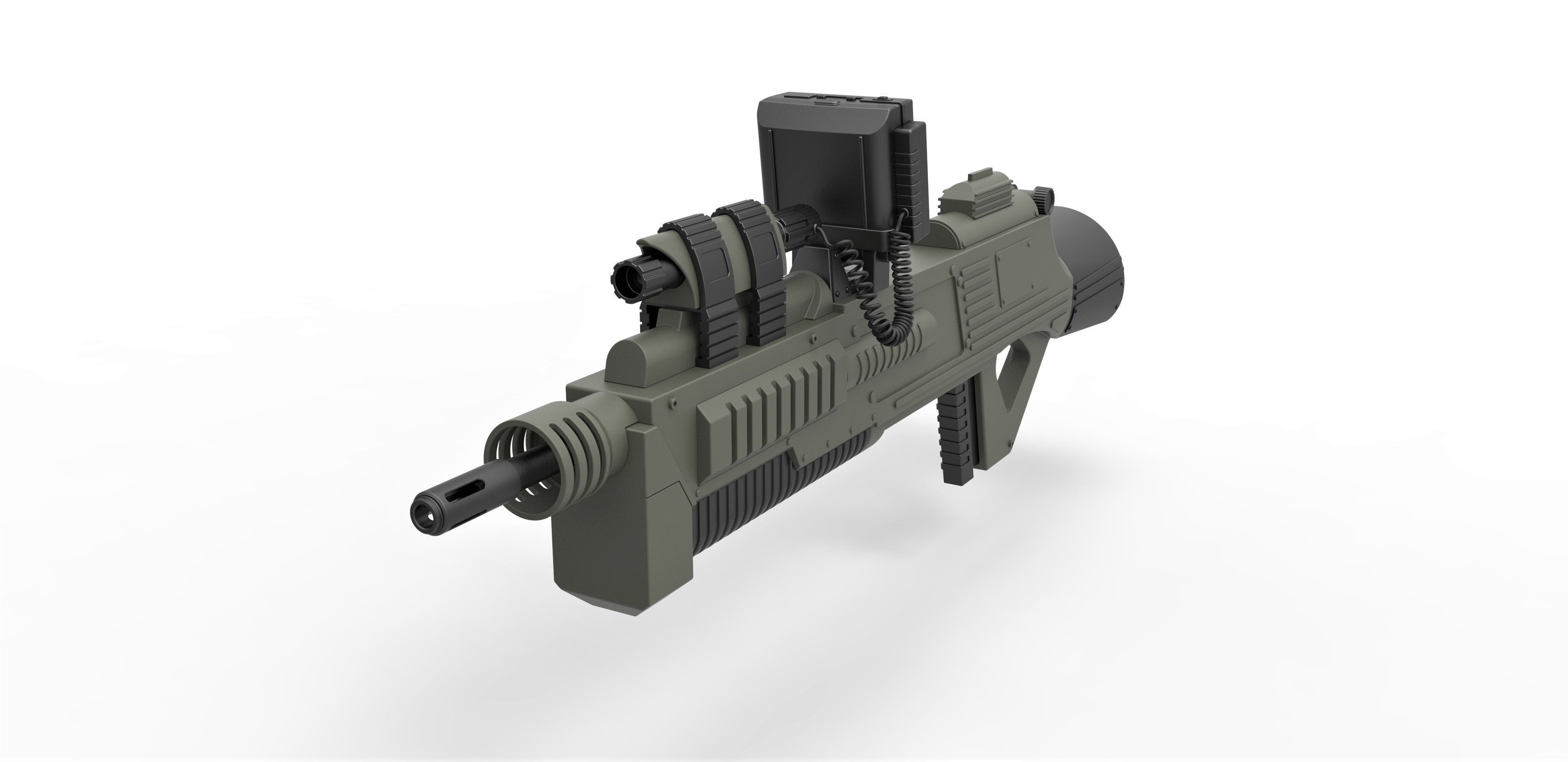 Rifle M-590 from Space Above and Beyond TV series 1995 3D model_3