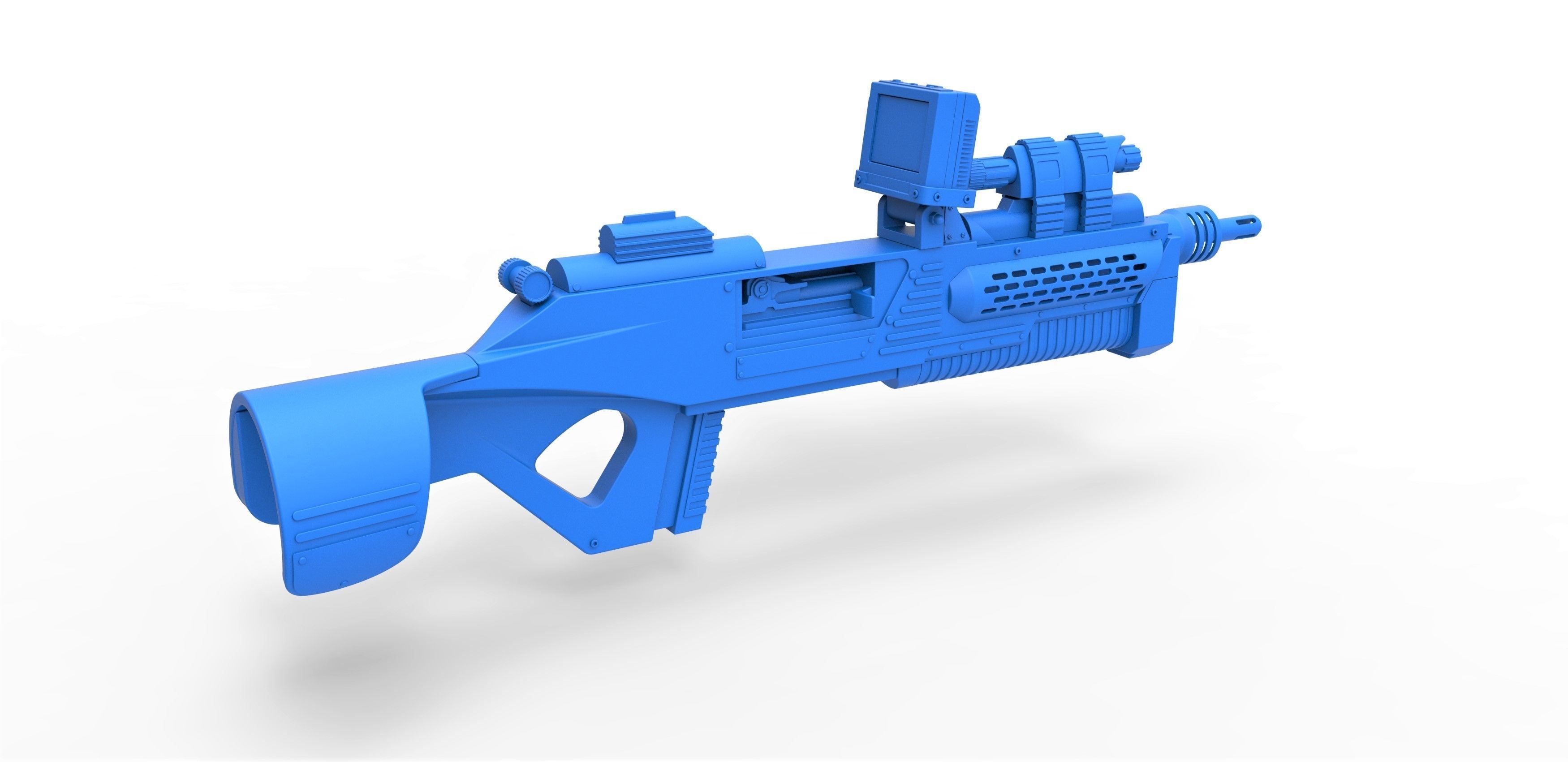Rifle M-590 from Space Above and Beyond TV series 1995 3D model_26