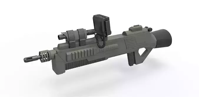 Rifle M-590 from Space Above and Beyond TV series 1995 3D model