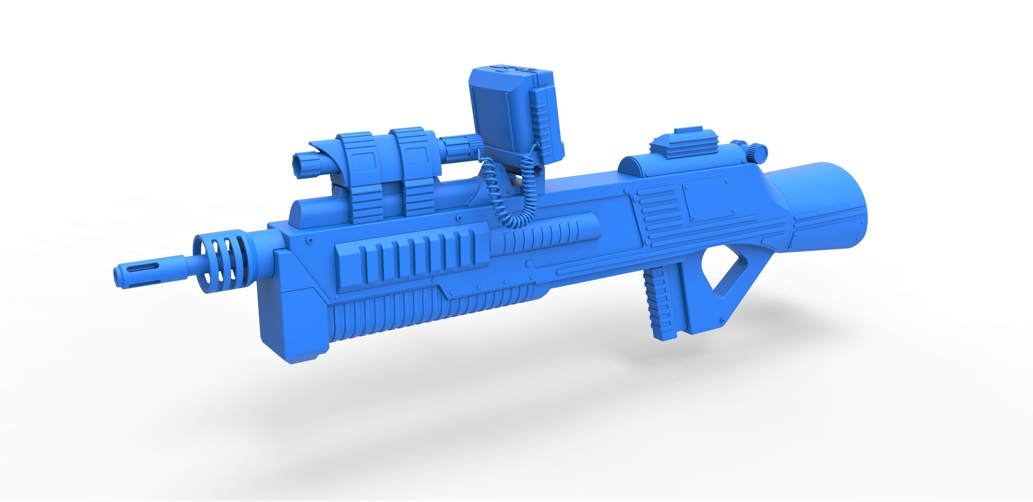 Rifle M-590 from Space Above and Beyond TV series 1995 3D model_15
