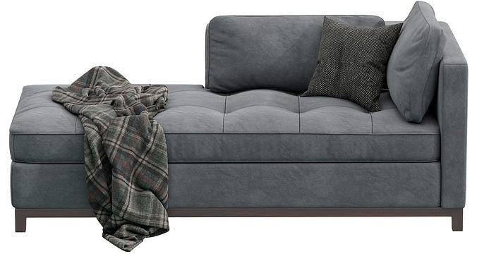 Modern Chaise Lounge 3D model 5
