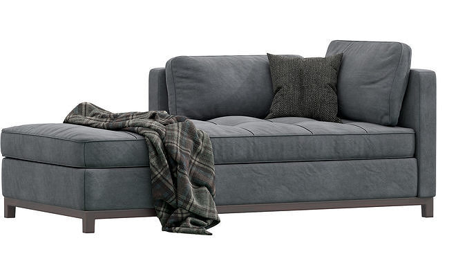 Modern Chaise Lounge 3D model 6