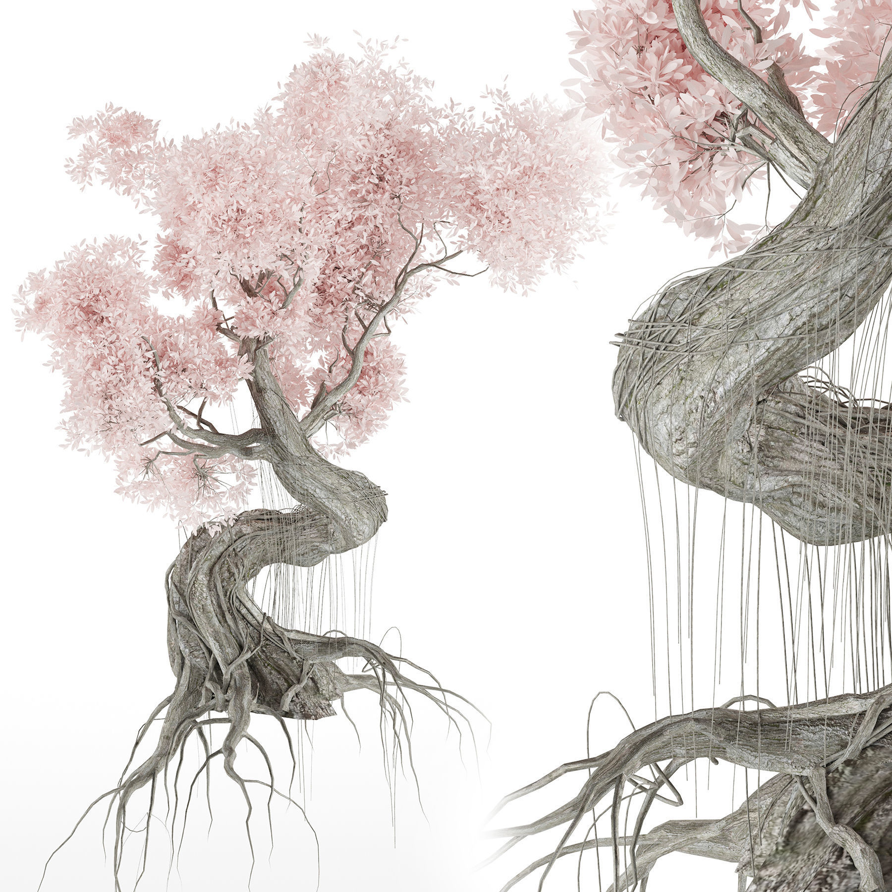 Stylized Tree 3D model_5
