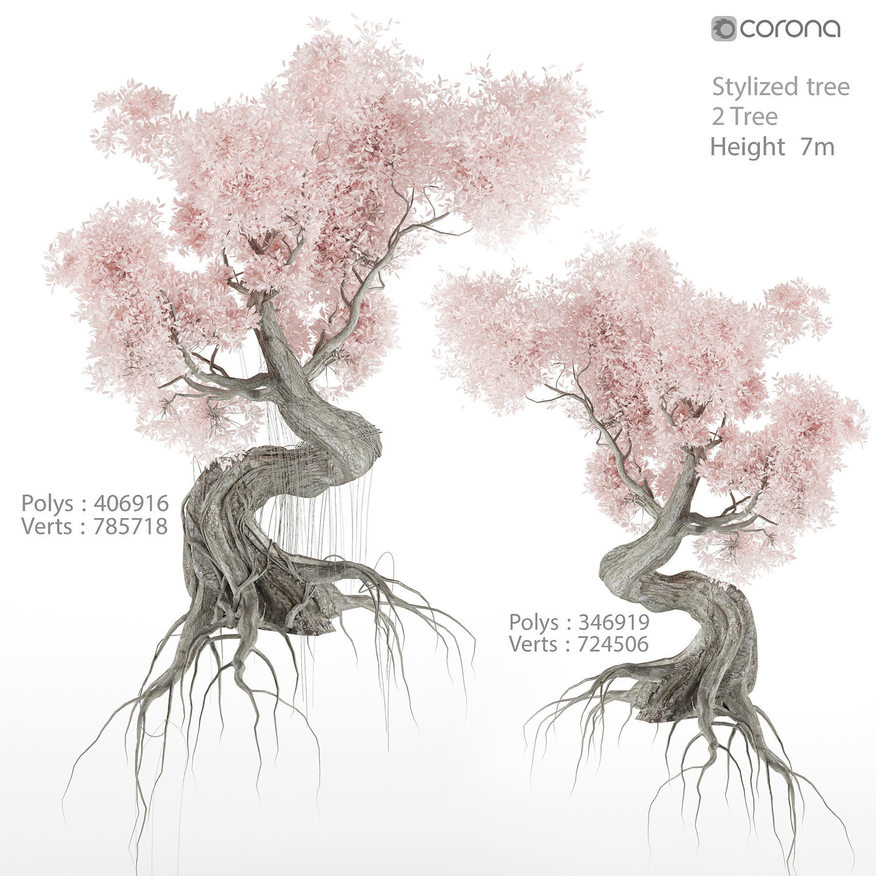 Stylized Tree 3D model_2