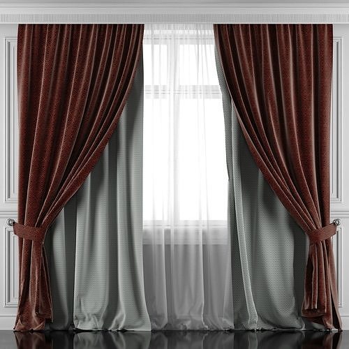 Curtain Set 410 3D model