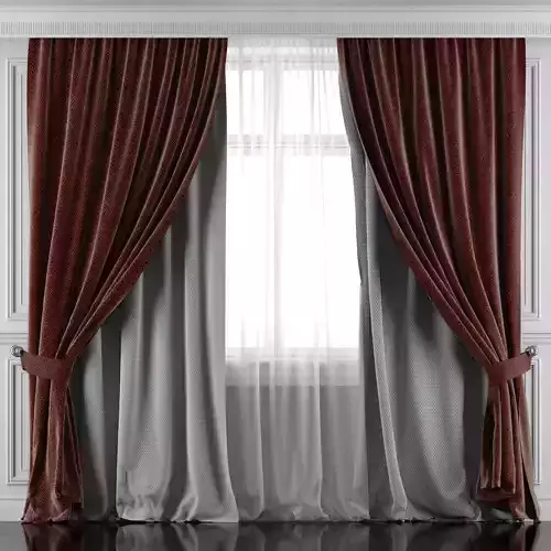 Curtain Set 410 3D model
