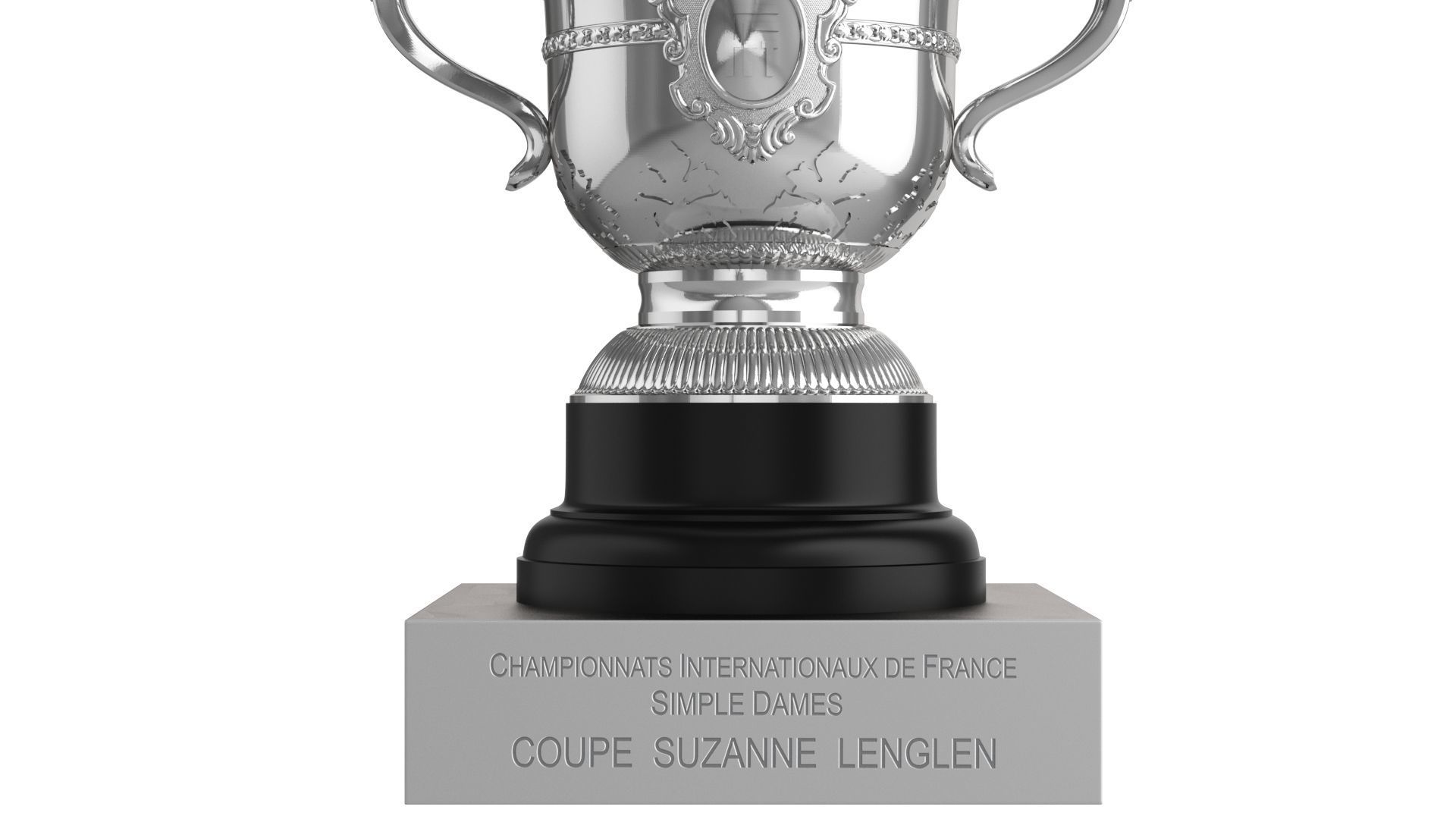 Roland Garros Trophy Suzanne Lenglen Cup 3D model_7