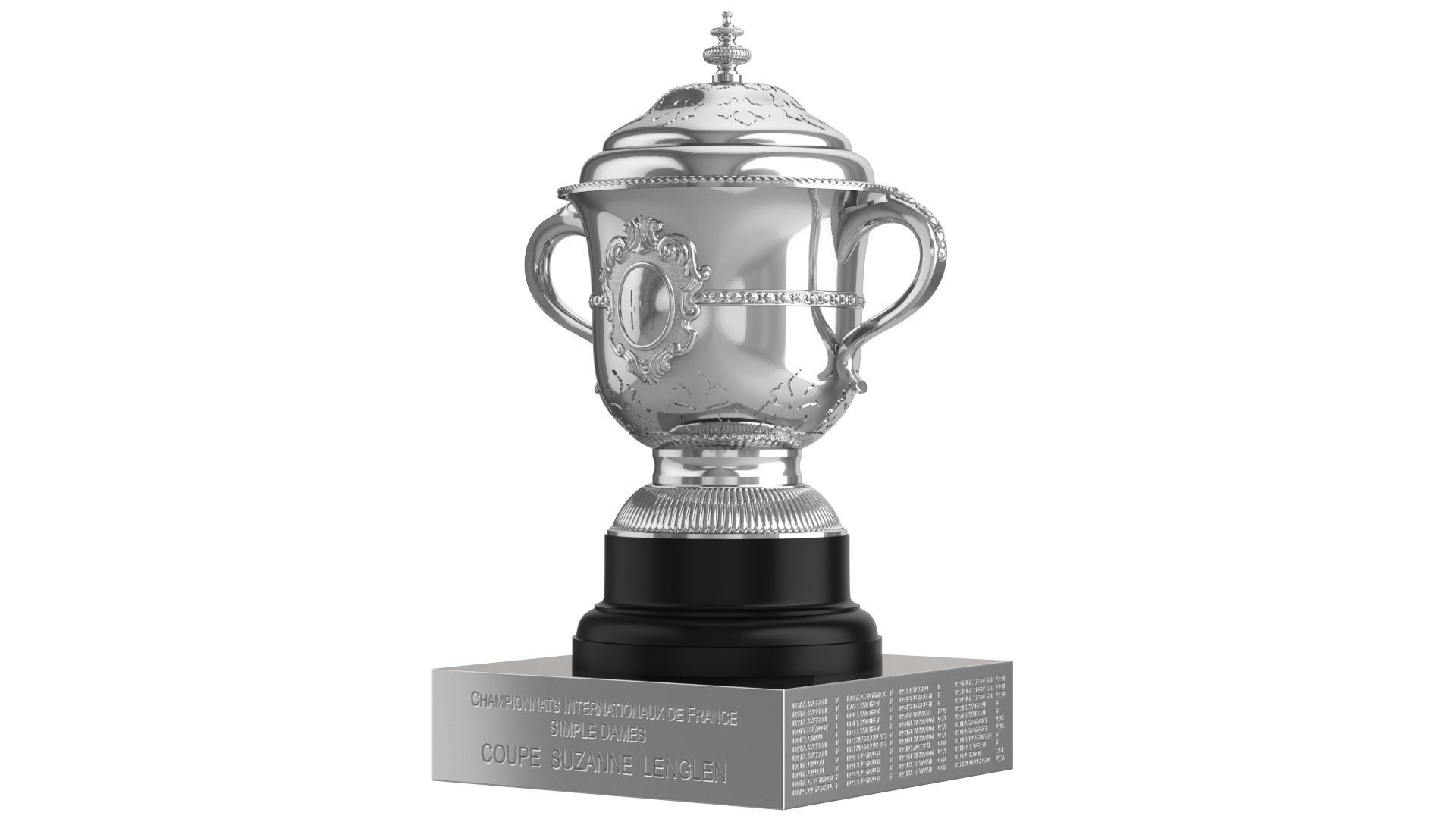 Roland Garros Trophy Suzanne Lenglen Cup 3D model_1