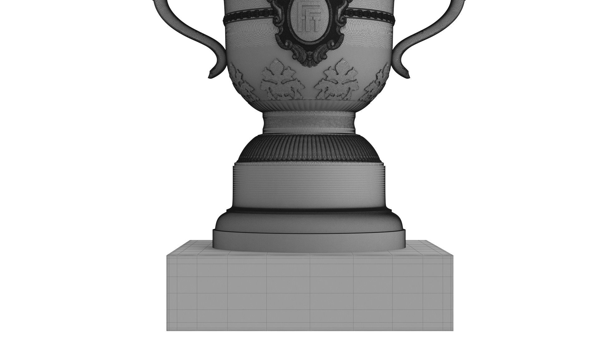Roland Garros Trophy Suzanne Lenglen Cup 3D model_13