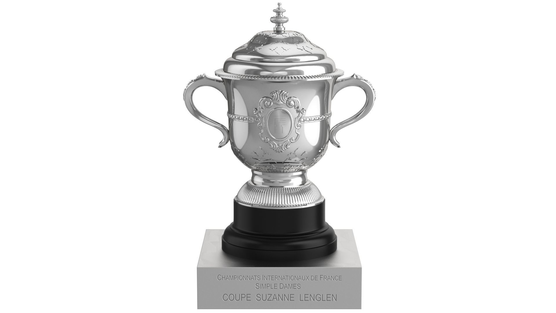 Roland Garros Trophy Suzanne Lenglen Cup 3D model_3